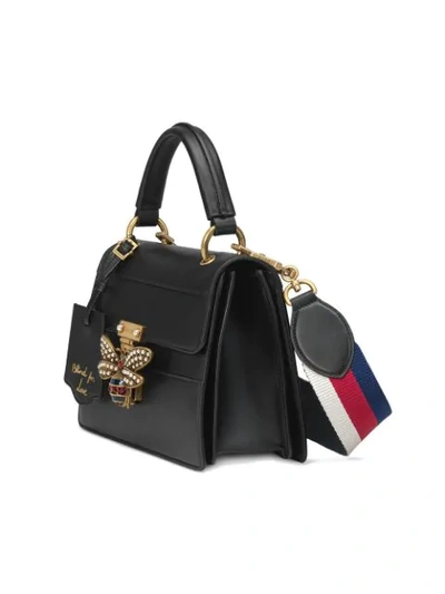 Shop Gucci Queen Margaret Small Top Handle Bag In Black