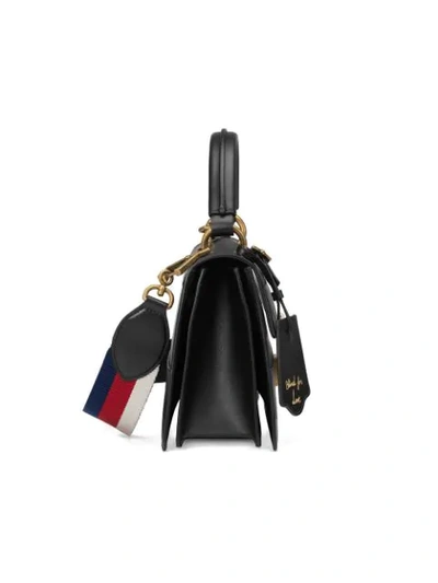 Shop Gucci Queen Margaret Small Top Handle Bag In Black