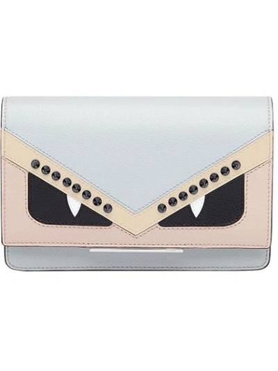 Shop Fendi Wallet On Chain Mini Bag In Grey