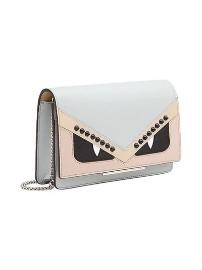 Shop Fendi Wallet On Chain Mini Bag In Grey