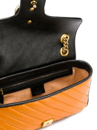 Shop Gucci Gg Marmont Shoulder Bag In Orange