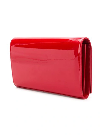 Shop Saint Laurent Monogram Kate Clutch In 6805 -rouge Eros/rou Eros