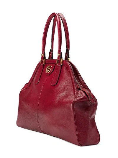 Shop Gucci Re(belle) Large Top Handle Tote  In 6438 Rosso