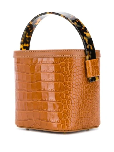 Shop Nico Giani Mini Adenia Bucket Bag In Brown