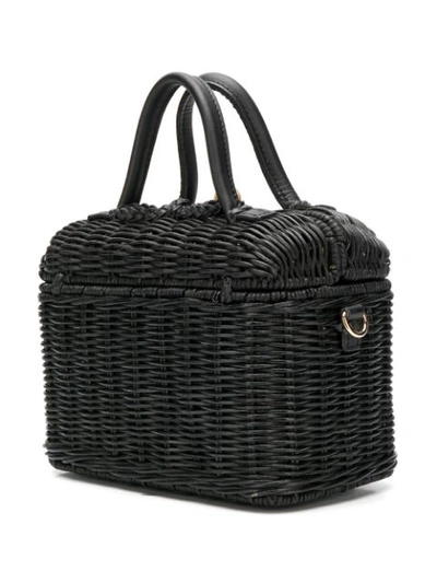 Shop Ulla Johnson Perle Lunchbox Bag In Black