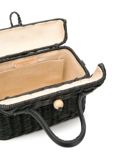 Shop Ulla Johnson Perle Lunchbox Bag In Black