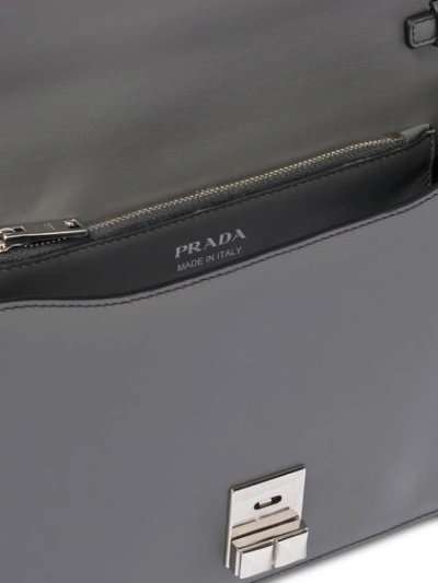 Shop Prada Elektra Shoulder Bag In Grey