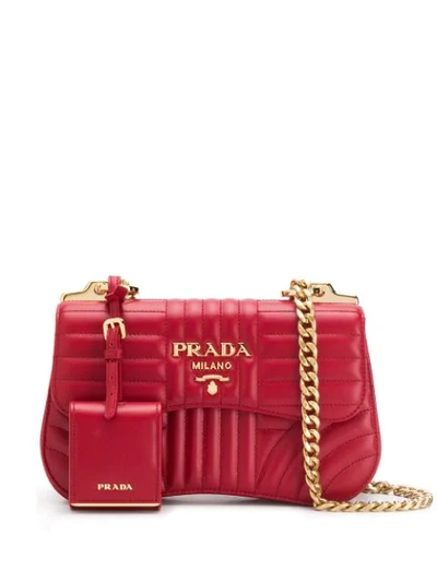 Prada Diagramme Shoulder Bag In F027w Fuoco 1 | ModeSens