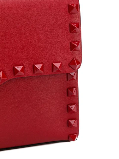 Shop Valentino Small  Garavani Rockstud Crossbody Bag - Red