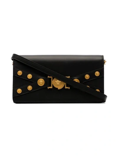 Shop Versace Tribute Clutch Bag In Black