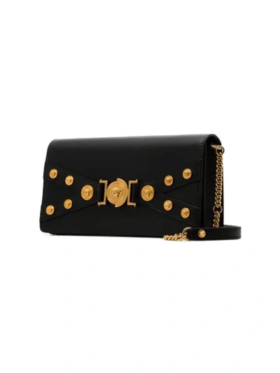 Shop Versace Tribute Clutch Bag In Black