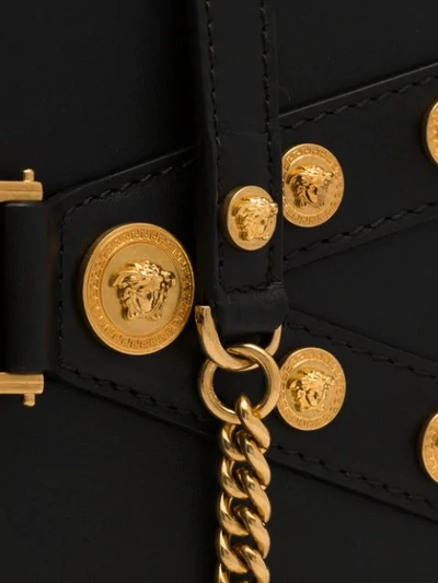 Shop Versace Tribute Clutch Bag In Black