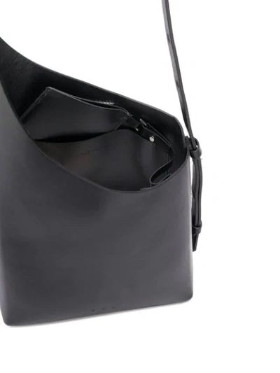 Shop Aesther Ekme Demi Lune Shoulder Bag In Black