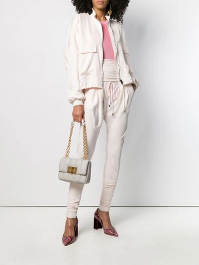 Shop Tom Ford Tara Quilted Shoulder Bag In White