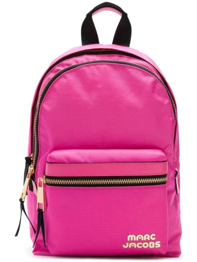 Shop Marc Jacobs Trek Pack Backpack In 657 Vivid Pink