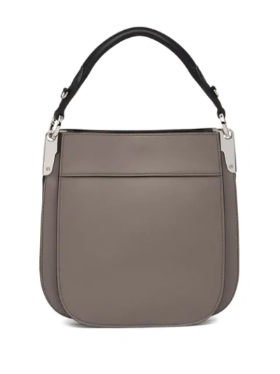 Shop Prada Margit Handbag In Grey