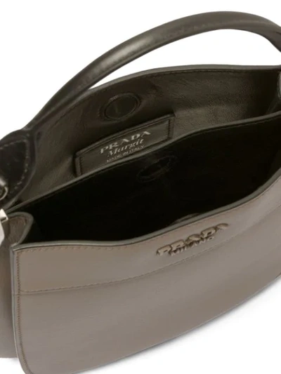 Shop Prada Margit Handbag In Grey