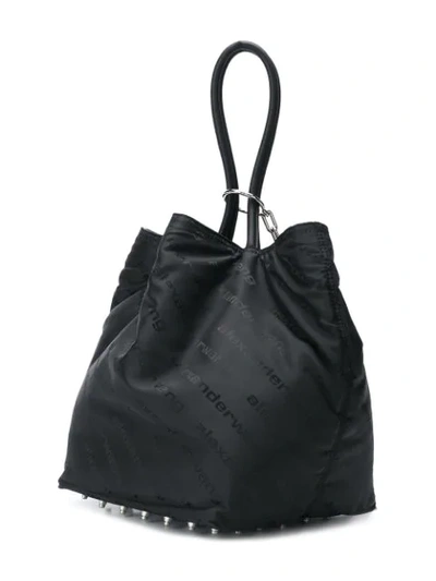 Shop Alexander Wang Cable Chain Tote Bag In 001black