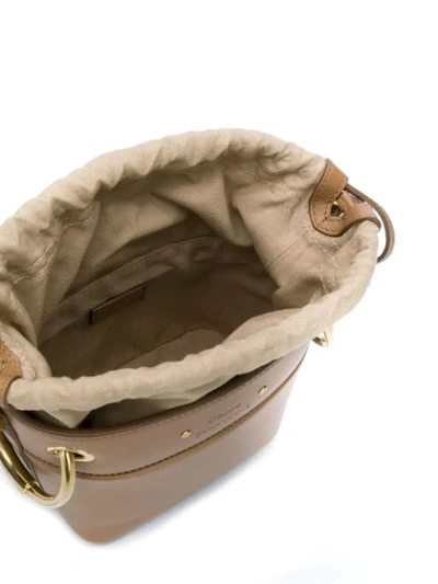 Shop Chloé Small Roy Bucket Bag - Neutrals