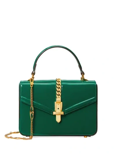 Shop Gucci Sylvie 1969 Mini Shoulder Bag In Green