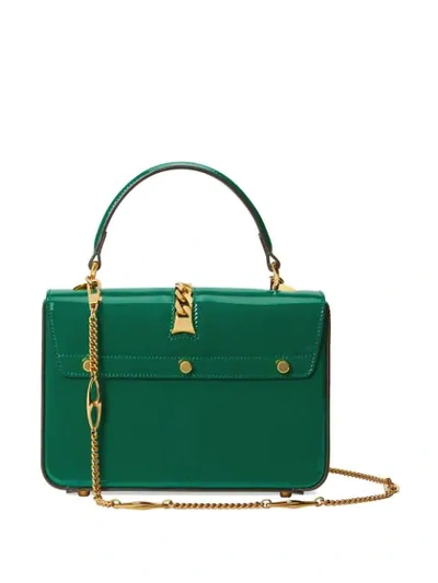 Shop Gucci Sylvie 1969 Mini Shoulder Bag In Green