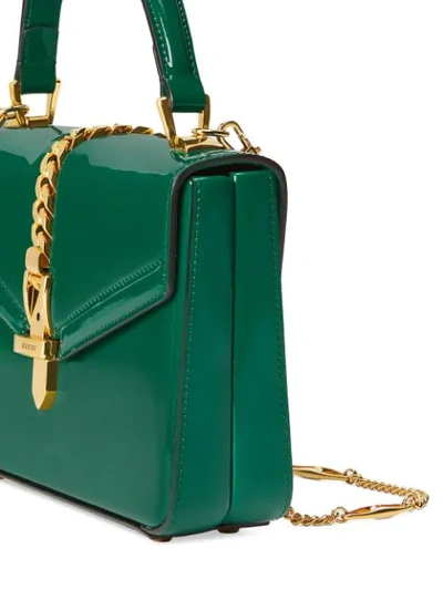 Shop Gucci Sylvie 1969 Mini Shoulder Bag In Green