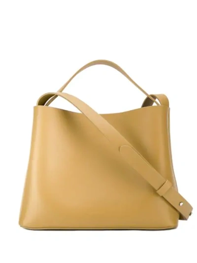 Shop Aesther Ekme Mini Sac Handbag In Yellow