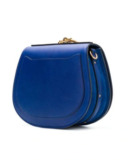 Shop Chloé Nile Bracelet Shoulder Bag In Blue