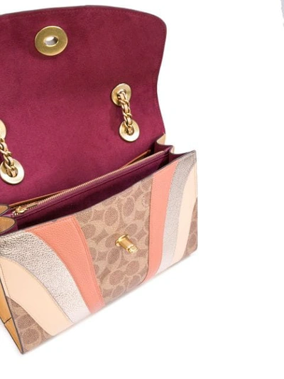 Shop Coach 'parker' Schultertasche In Multicolour