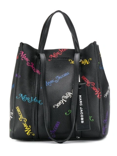 MARC JACOBS X NEW YORK MAGAZINE THE TAG TOTE BAG - 黑色
