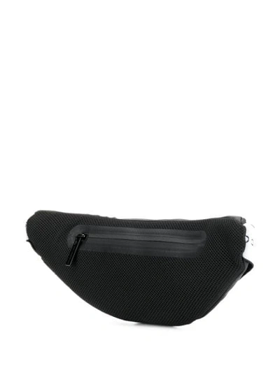 Shop Adidas By Stella Mccartney Logo Print Belt Bag In Black