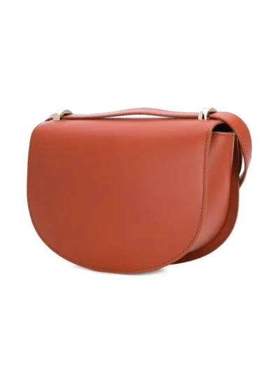 Shop Apc Genève Shoulder Bag In Brown