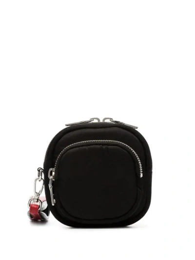 PRADA LOGO PLAQUE BRACELET BAG - 黑色