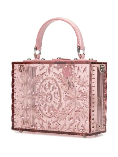 Shop Dolce & Gabbana Cinderella Dolce Box Tote Bag In Pink