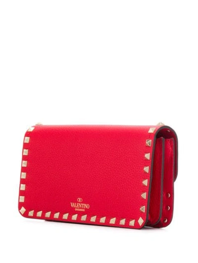 VALENTINO VALENTINO GARAVANI ROCKSTUD CROSS-BODY BAG - 红色