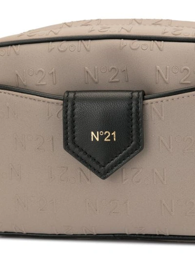Shop N°21 Monogram Mini Crossbody Bag In Be