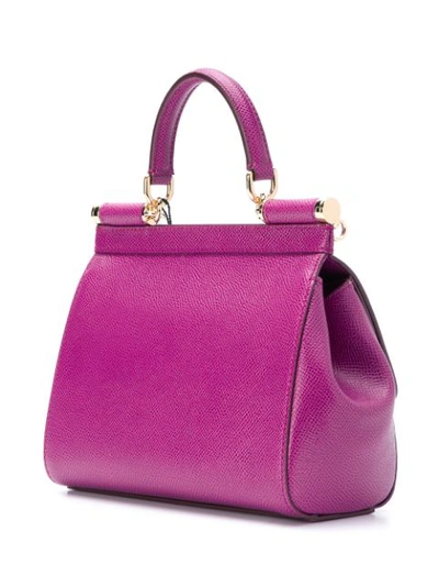 Shop Dolce & Gabbana Sicily Tote Bag - Pink