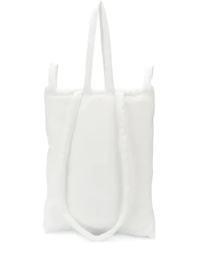 Shop Mm6 Maison Margiela Large Padded Shoulder Bag In T1003 White