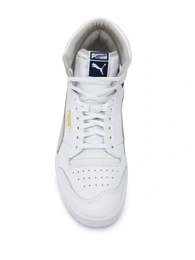 Puma Men's Ralph Sampson Leather High-top Sneakers In White