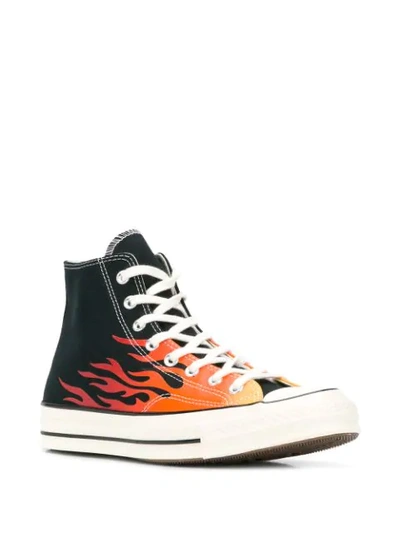 Shop Converse Chuck Taylor Flame Hi In Black