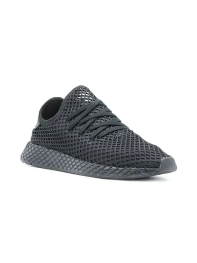 Shop Adidas Originals Deerupt Runner Sneakers In Black
