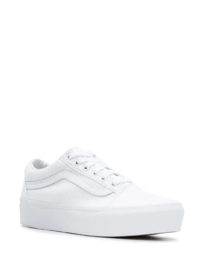 Shop Vans Platform Sneakers In White