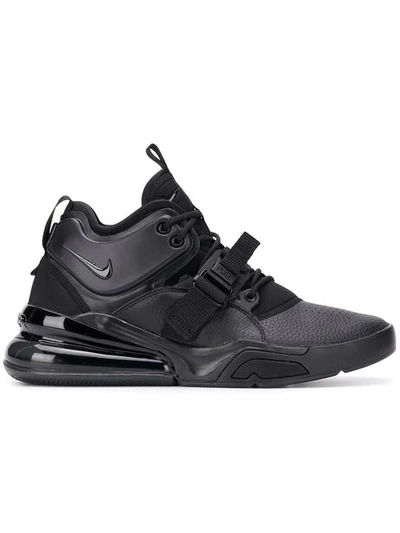 Shop Nike Air Force 270 "triple Black" Sneakers