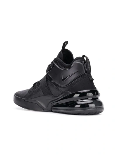 Shop Nike Air Force 270 "triple Black" Sneakers