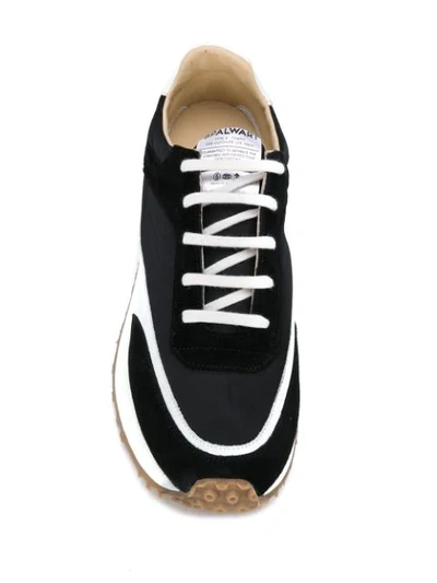 Shop Spalwart Lace Up Sneakers In Black