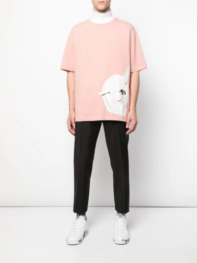 Shop Rochambeau Graphic T-shirt - Pink