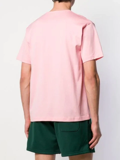 Shop Acne Studios Nash Face Crew Neck T-shirt In Pink