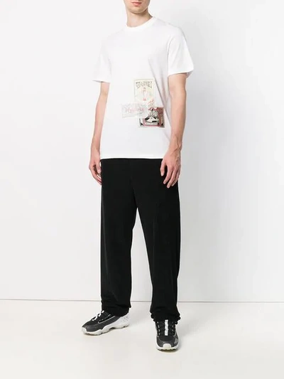 Shop Martine Rose Printed T In White