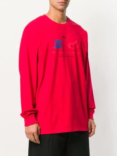 Shop Xander Zhou Crew Neck Sweatshirt - Red