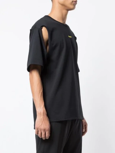 Shop Ambush Cut-out Detail T-shirt In Black